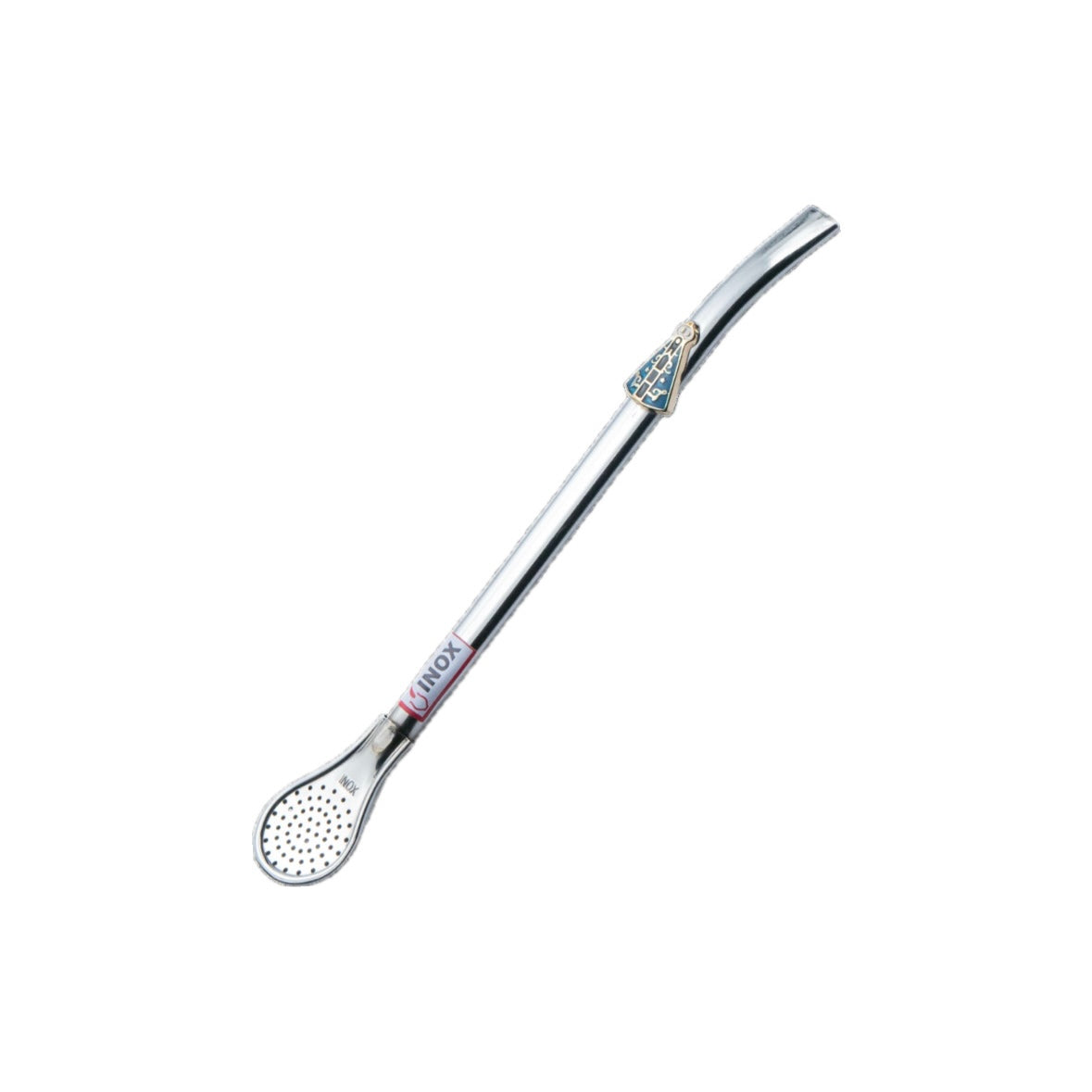 Díszített inox bombilla